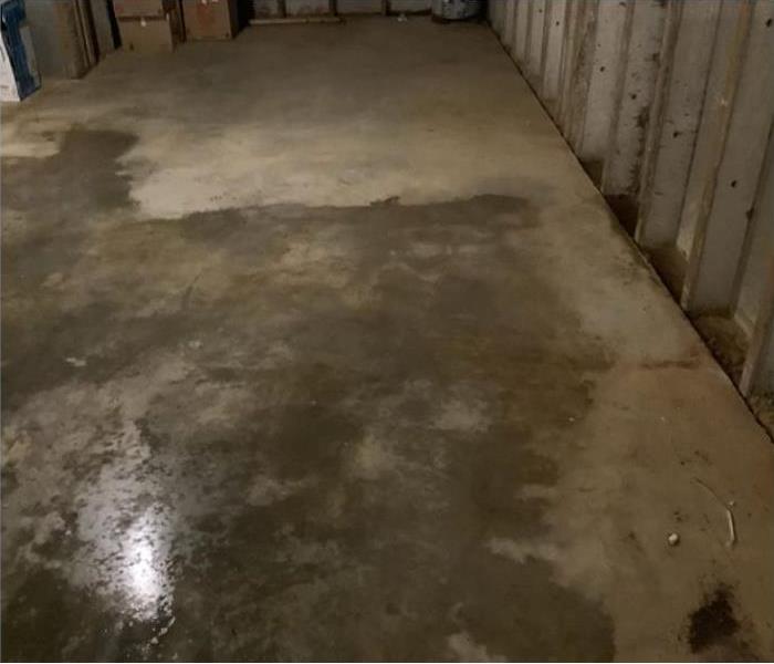 sewage water on floor