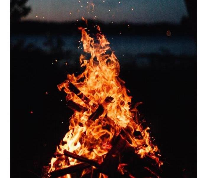 bonfire on beach